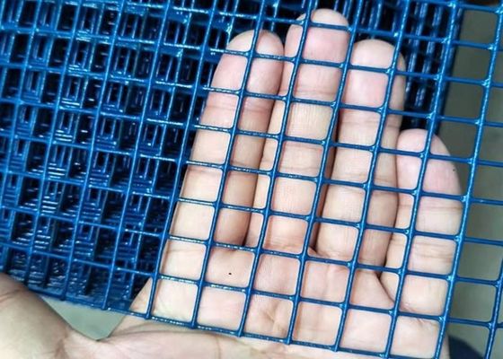 Anti Rust Green Black Blue Welded Wire Mesh For Garden / Stadium Fencing