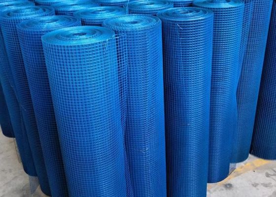 Anti Rust Green Black Blue Welded Wire Mesh For Garden / Stadium Fencing