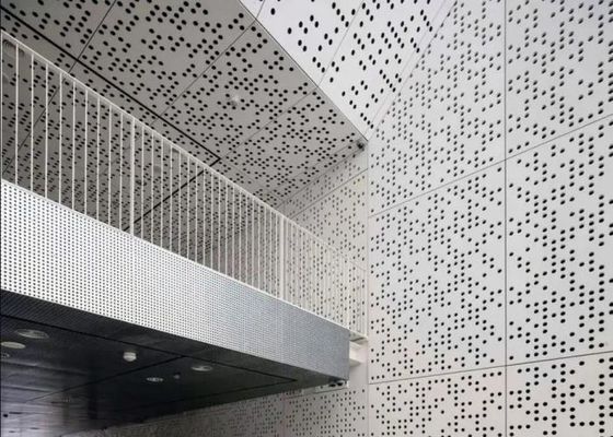 Colorful PVC Coating Perforated Aluminum Sheet For Exterior Wall Decoration