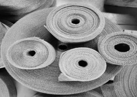 ISO 9001 Stainless Steel Knitted Wire Mesh For Filter Elements