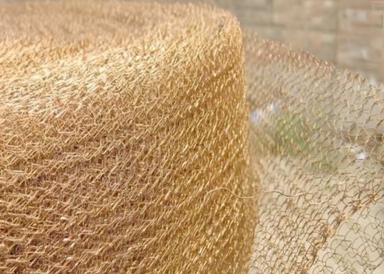 0.08mm Wire Diameter Brass Knitted Mesh For Filtration Of Fuel And Hydraulic Systems