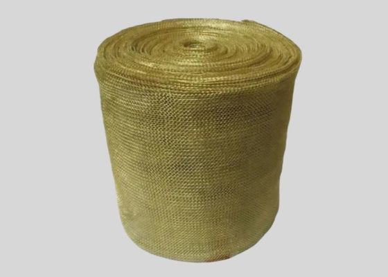 0.08mm Wire Diameter Brass Knitted Mesh for Fine Filtration in Fuel and Hydraulic Systems Customizable for Various Applications
