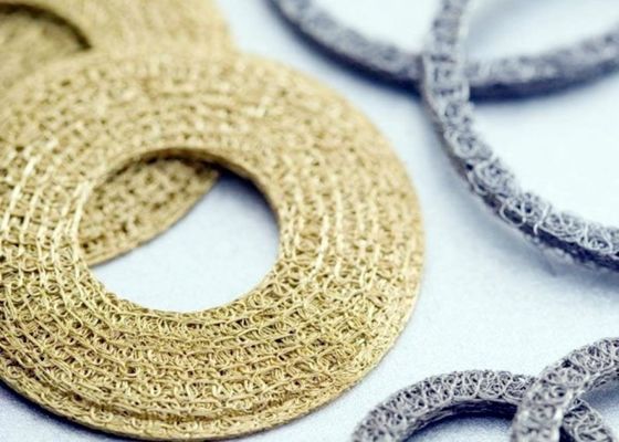 0.08mm Wire Diameter Brass Knitted Mesh for Fine Filtration in Fuel and Hydraulic Systems Customizable for Various Applications