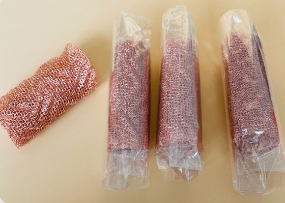 Durable Multi Strand Wire Gas Liquid Filter Wire Mesh / Brass And Copper Wire Mesh Tube Filtration