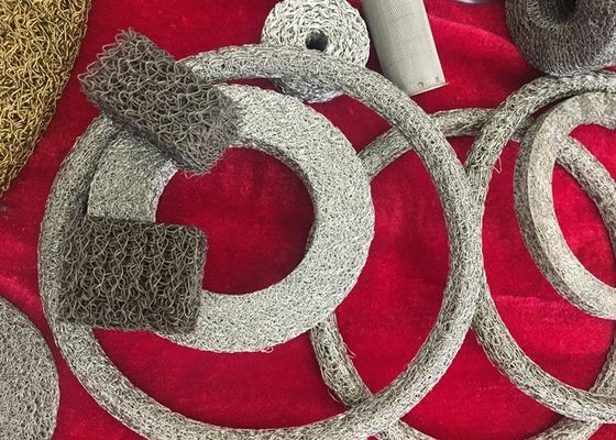 Stainless Steel Wire Diameter 0.08mm-0.3mm Knitted Fabric For Liquid Air Filter