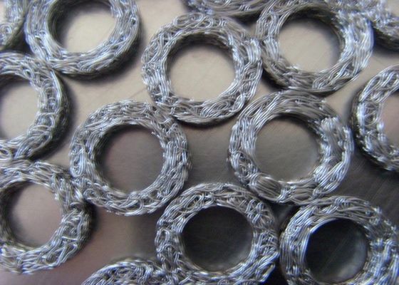 Single Strand Weave Corrosion Resistant Knitted Wire Mesh For Air Liquid Solid Filtration