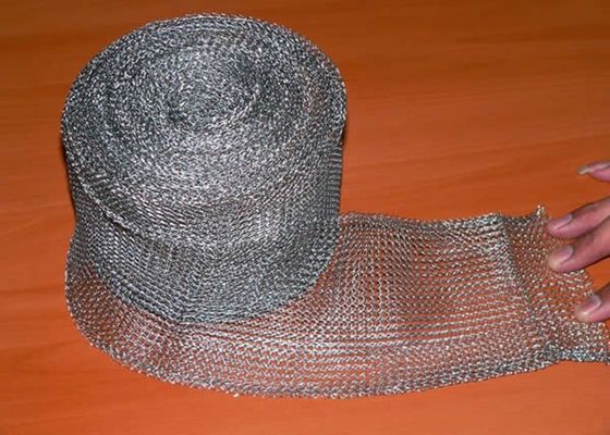 Single Strand Weave Corrosion Resistant Knitted Wire Mesh For Air Liquid Solid Filtration