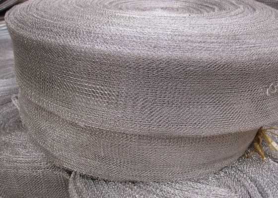 Galvanized Wire Knitted Mesh Rolls Heat Resistant Against Corrosion