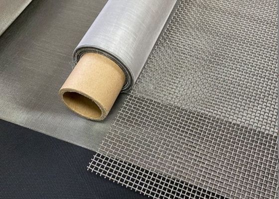 Acid And Alkali Resistance Filter Wire Mesh Apeture 10-100 Mesh Count and 1.8-6.0 Air Permeability