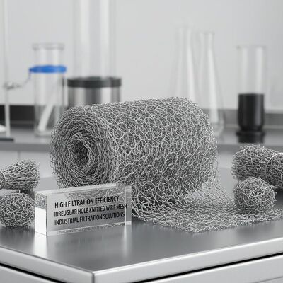 High Filtration Efficiency Knitted Wire Mesh Composed of Irregular Hole Shape Providing Filtration Solutions for Industrial Needs