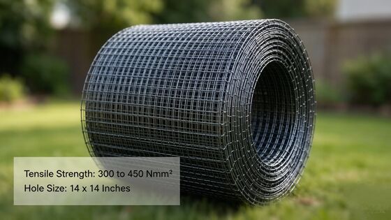 Galvanized Welded Mesh Rolls with Electric Welding and 300–450 N/mm² Tensile Strength for Yard Fence