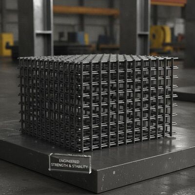Mesh 12 by 12 High Carbon Steel Rectangular Shape Engineered to Deliver Exceptional Strength and Stability in Industrial
