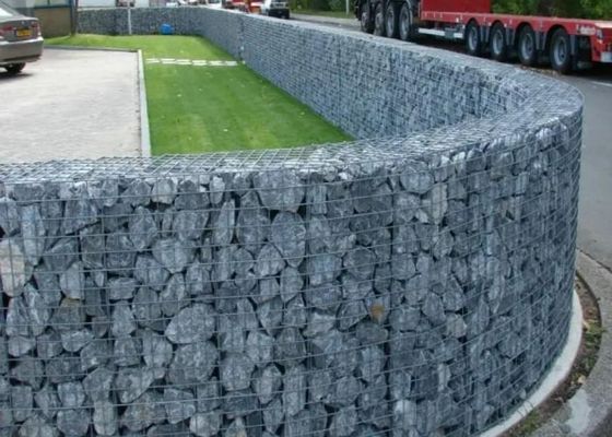 Landscape Wall 2.5-3.7mm Wire Welded Gabion Mesh Gi Welded Mesh 13.5 Gauge