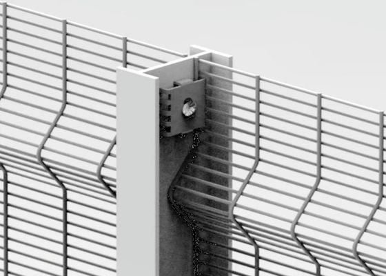 High Strength Metal Mesh Fence Panels 3D Anti Climbing 358 Mesh Fencing Panels