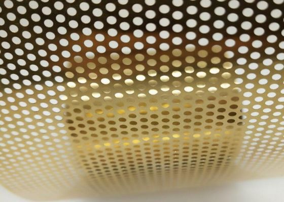 College Experimental Punched Metal Sheet Perforated Copper Plate 100mm
