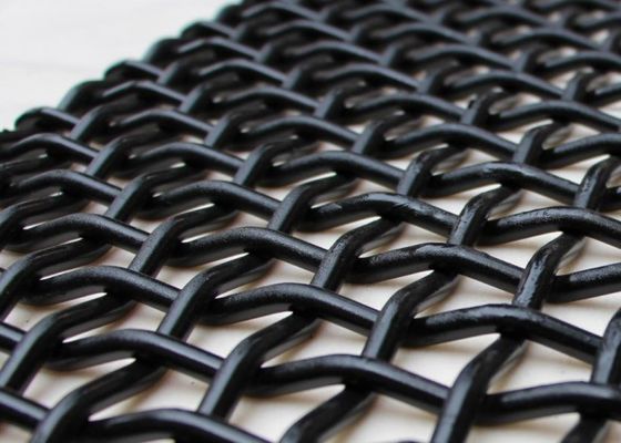 Corrosion Resistant Woven Wire Mesh Screen With Square Mesh For 30° 180° Hook Type Vibrating Screen