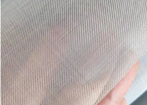 316L Twilled Weave Stainless Steel Wire Mesh Screen For Precision Filtration