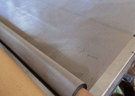 Very Fine Stainless Steel Wire Mesh Screen Plain Weave Type 400 Mesh With Various Lengths