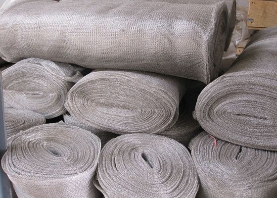 Galvanized Wire Knitted Mesh Rolls Heat Resistant Against Corrosion
