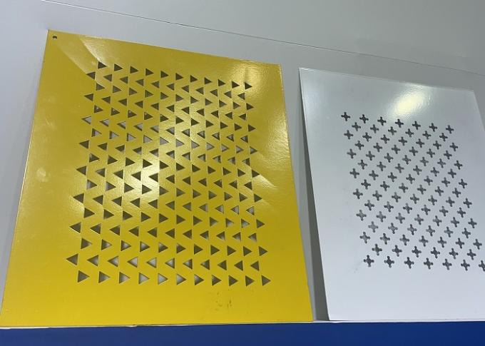 Punched Pattern Metal Black punched metal sheet Oblong or Square Hole Pattern